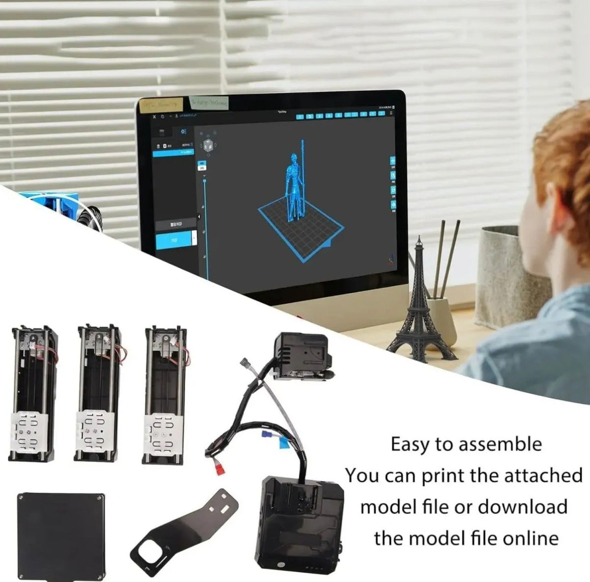 Impresora 3d Mini K9 Portátil Fdm Compacta Pla Tpu