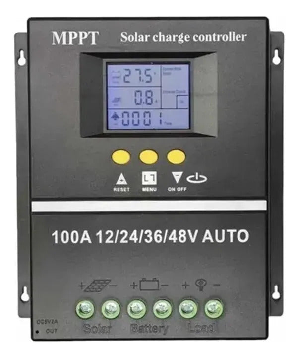 Controlador Solar Mppt 100a 12v 24v 36v 48v Regulador