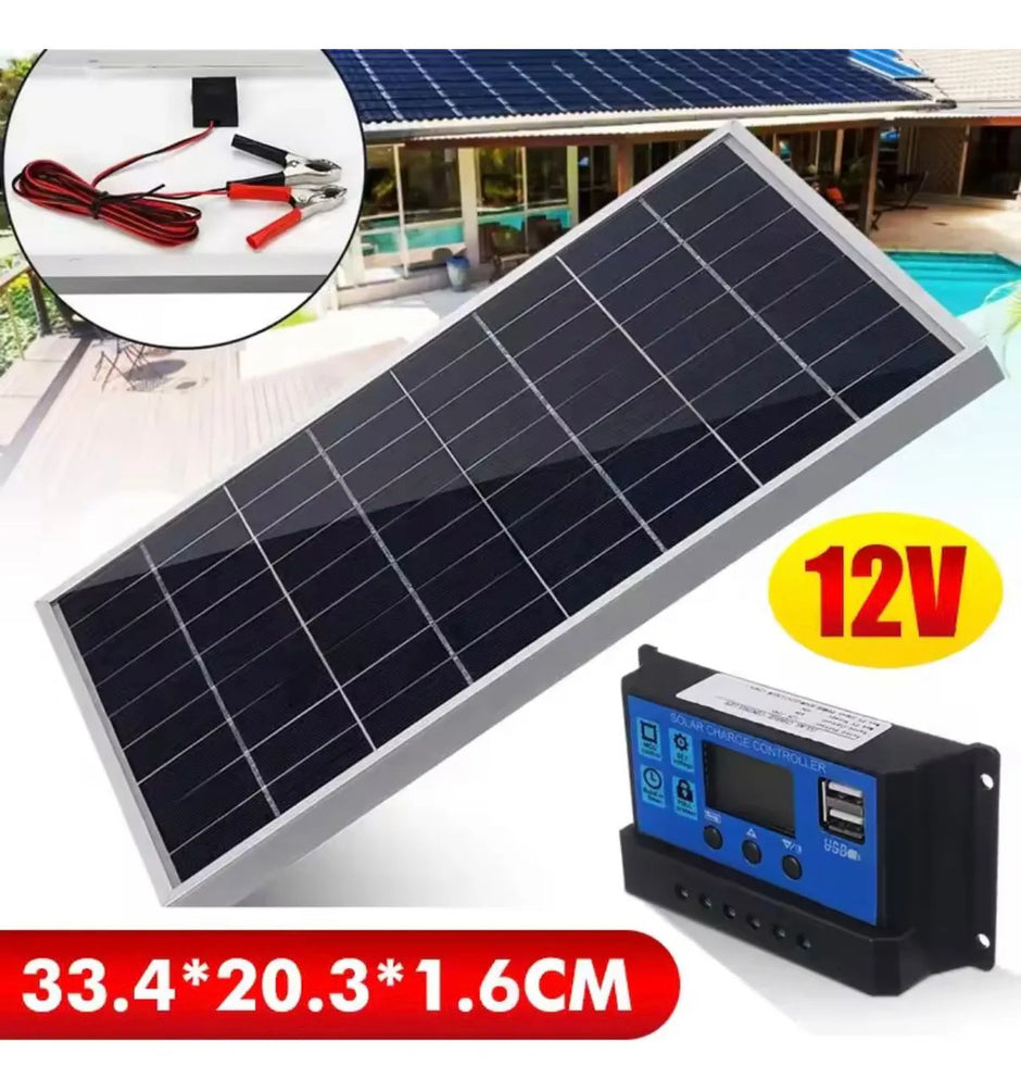 Kit Panel Solar 12v Policristalino Usb Portátil +controlador