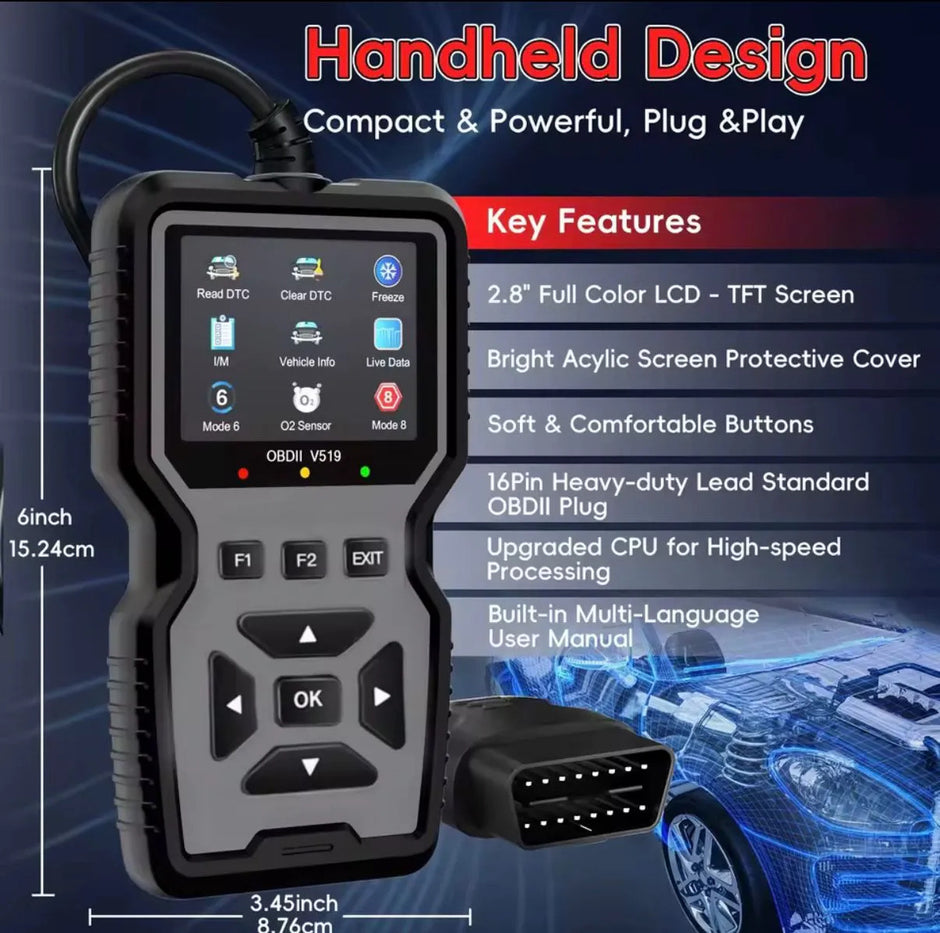 Escáner Obd2 V519 Lector De Códigos Para Vehículos
