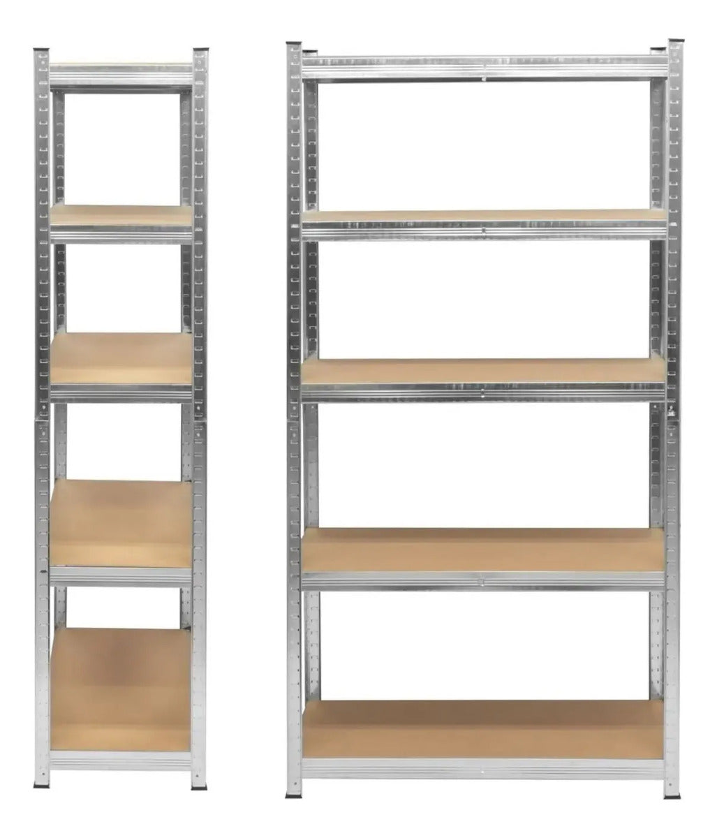 Estante Metálico 180x90x40 5 Niveles Mdf