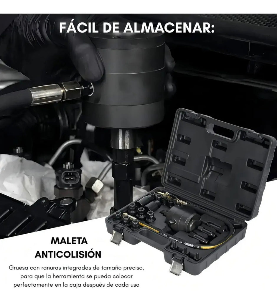 Kit Extractor Inyectores Diésel 19 Adaptadores