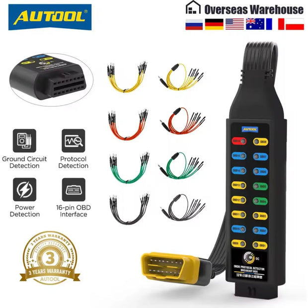 Autool Obd2 Detector Protocolo Can Bus Diagnóstico Auto