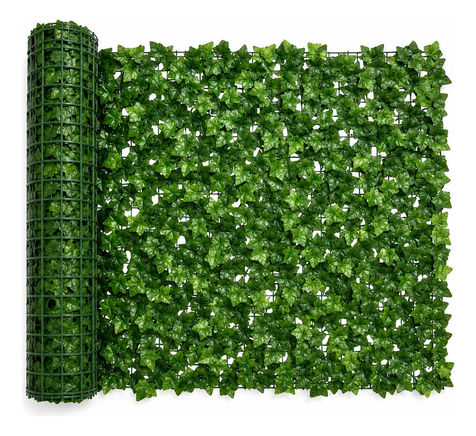 Malla Hiedra Artificial Verde 3x1m Cerco Decorativo Uv