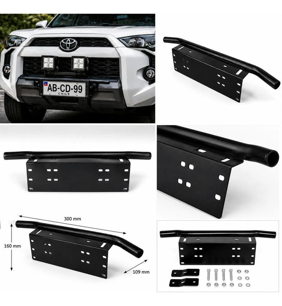 Soporte Porta Patente Barra Led Offroad 4x4 Universal