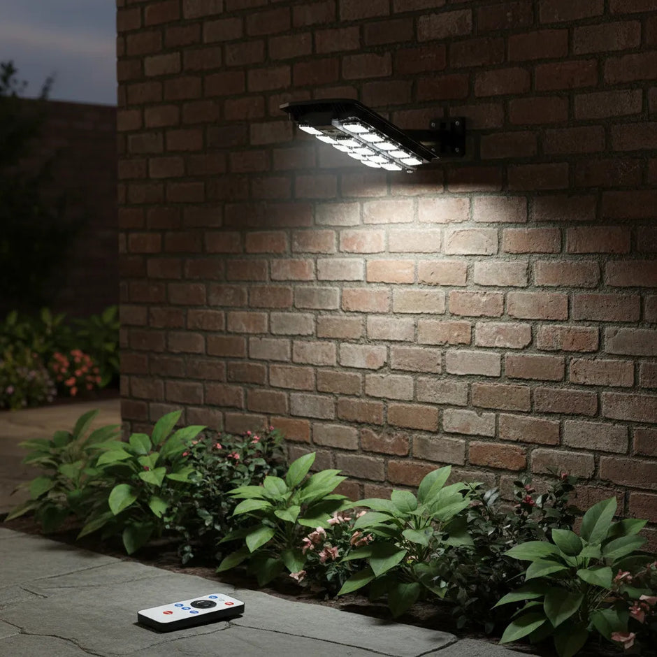 Pack 2 Foco Solar Led 1000w Exterior Ip65 Sensor Movimiento
