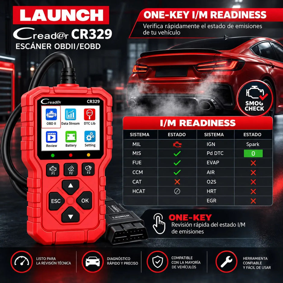 Escáner Obd2 Launch Creader 329/ Ultimo Modelo/ Automotriz