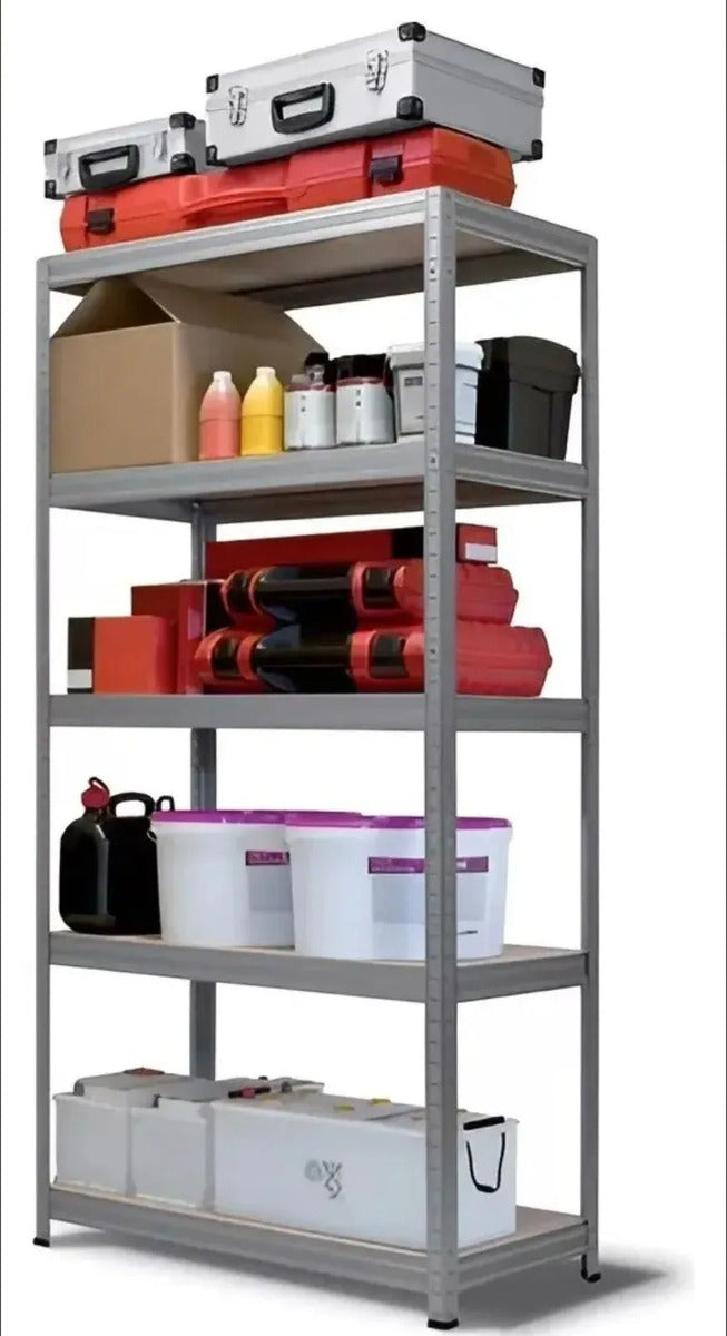Estante Metálico 180x90x40 5 Niveles Mdf