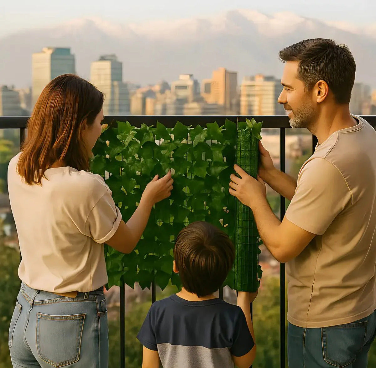Malla Hiedra Artificial Verde 3x1m Cerco Decorativo Uv