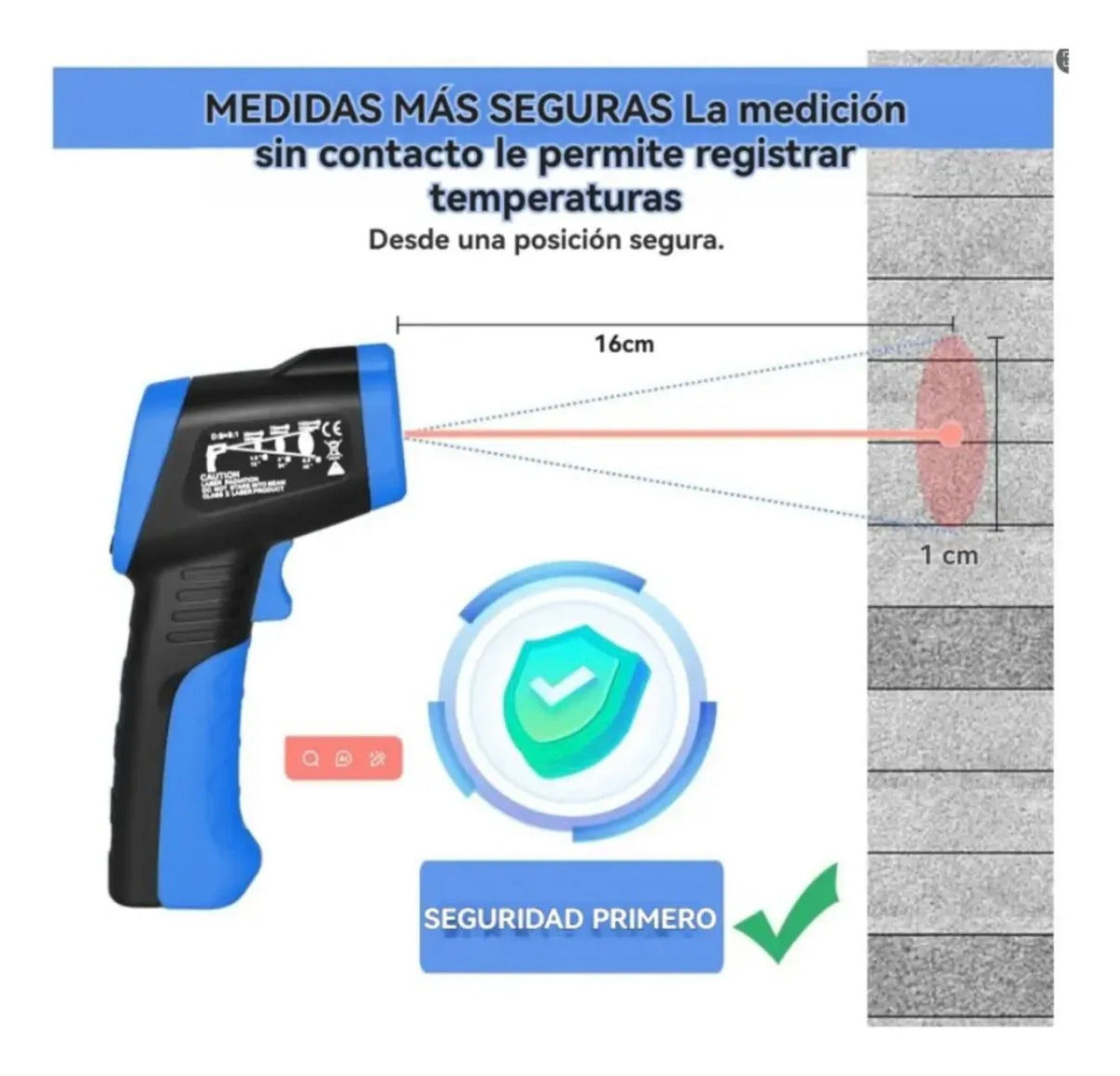 Termómetro Infrarrojo Digital -50 A 400°c Ir03a