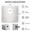 Kit 10 Placas Reparación Bisagras Acero + Tornillos