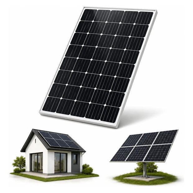 Panel Solar Monocristalino 50w 12v Fotovoltaico Casa
