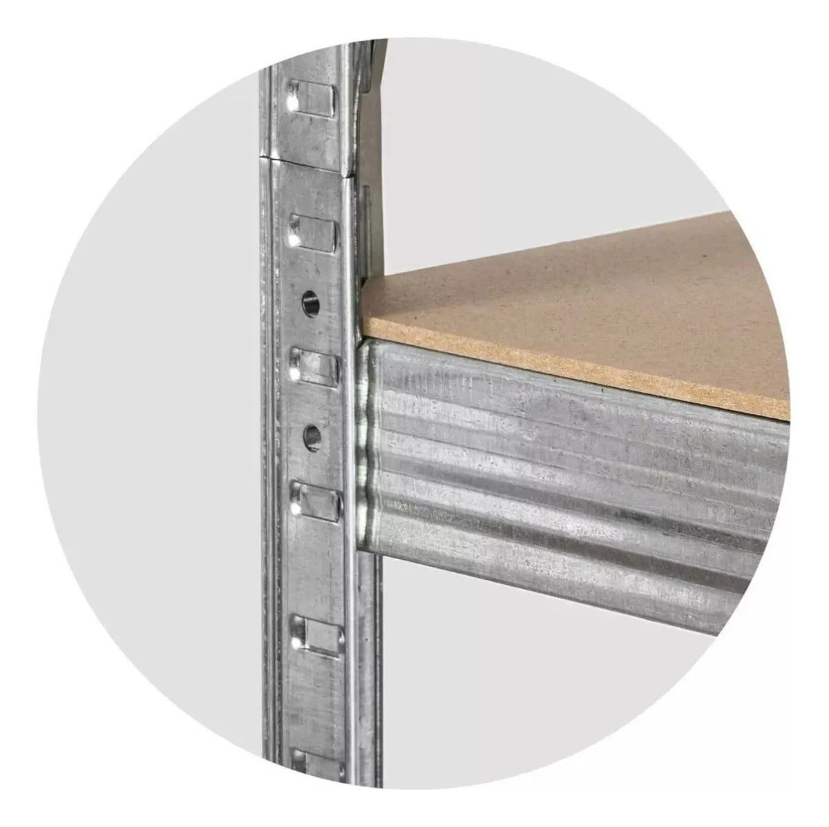 Estante Metálico 180x90x40 5 Niveles Mdf