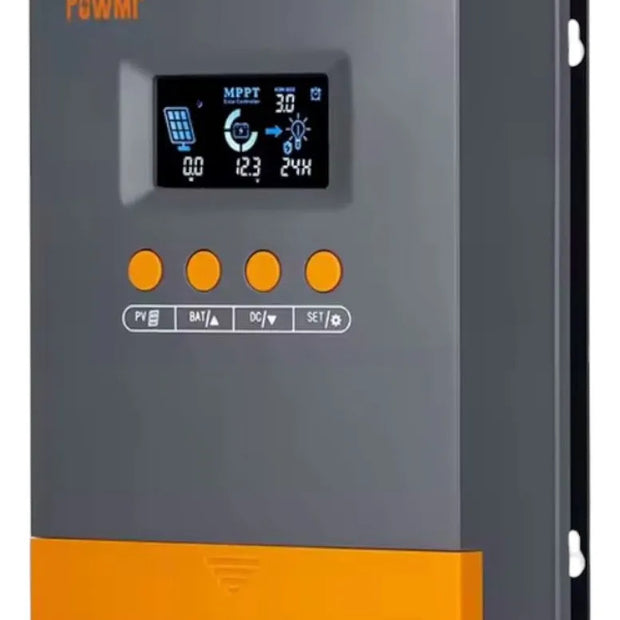 Controlador Carga Solar Mppt 25a 12v 24v Powmr Lcd