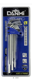 Set Llaves Allen 9 Piezas 1.5-10mm Danmi