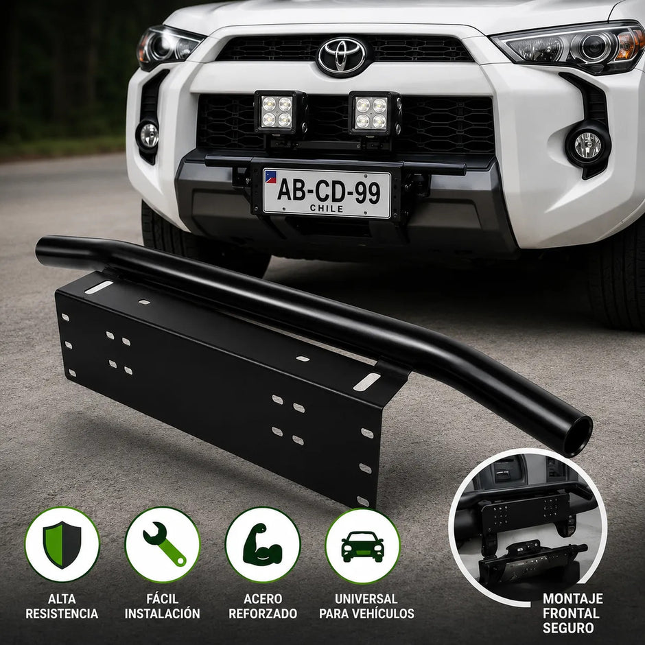 Soporte Porta Patente Barra Led Offroad 4x4 Universal