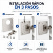 Kit 30 Placas Reparación Bisagras Acero + Tornillos