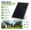 Panel Solar Monocristalino 50w 12v Fotovoltaico Casa
