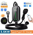 Cargador Ev Portátil Afeev Tipo 2 3.5kw 16a Wifi