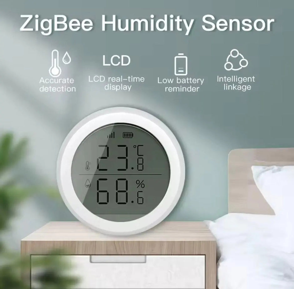 Higrómetro Digital Inteligente Blanco Sensor De Temperatura