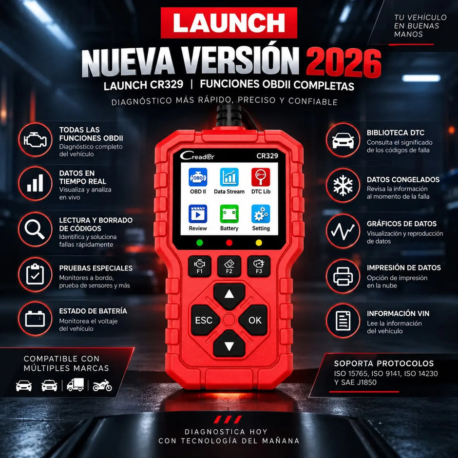 Escáner Obd2 Launch Creader 329/ Ultimo Modelo/ Automotriz