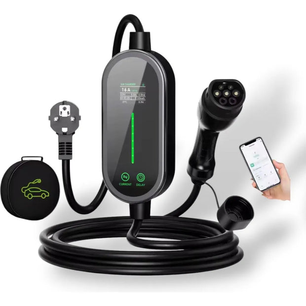 Cargador Ev Portátil Afeev Tipo 2 3.5kw 16a Wifi