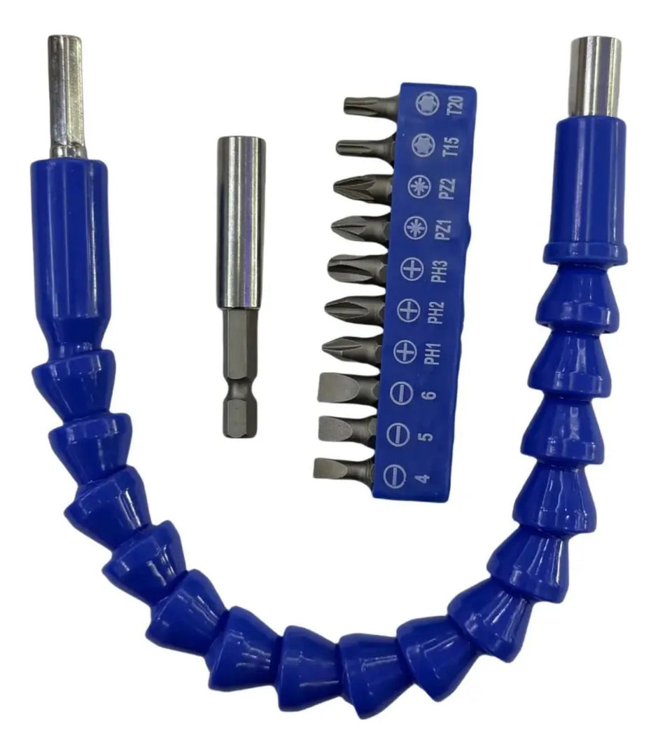 Juego Extensión Flexible Taladro 12 Piezas Danmi