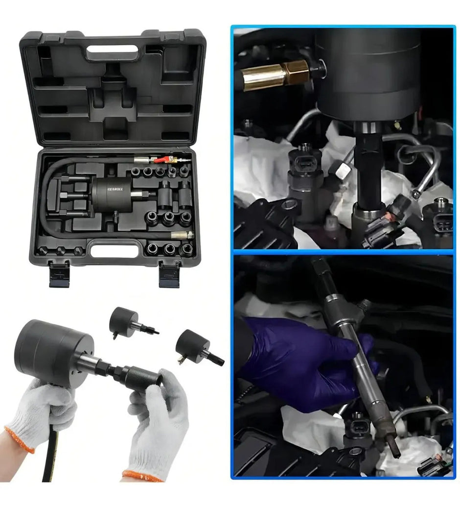 Kit Extractor Inyectores Diésel 19 Adaptadores