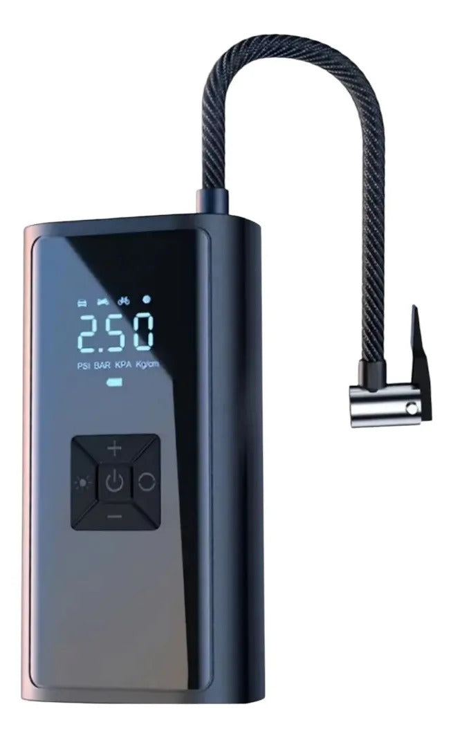 Compresor Aire Portátil 150 Psi Recargable Auto Lcd