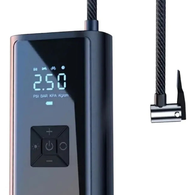 Compresor Aire Portátil 150 Psi Recargable Auto Lcd