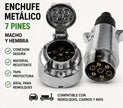 Set Enchufe Macho Hembra 7 Pines Remolque Trailer Arrastre