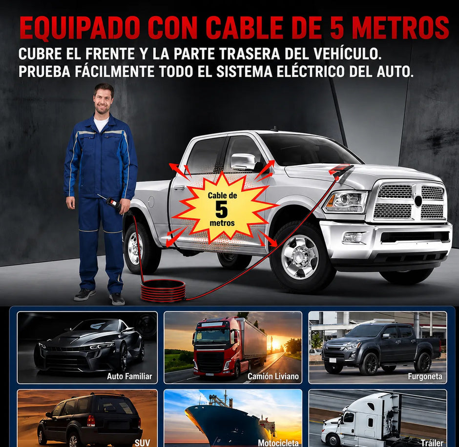 Probador De Circuito 4 En 1 Punta Lógica 0-80v 5 Metros