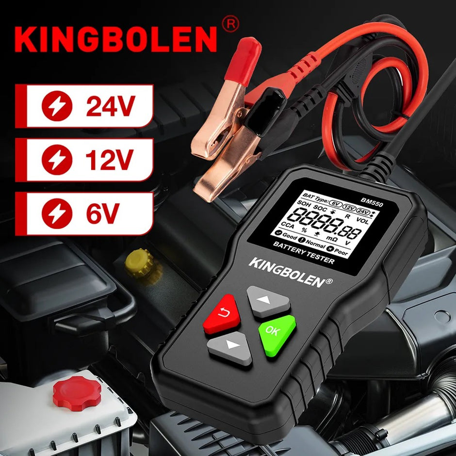 Probador De Batería Automotriz Voltaje 6v/12v/24