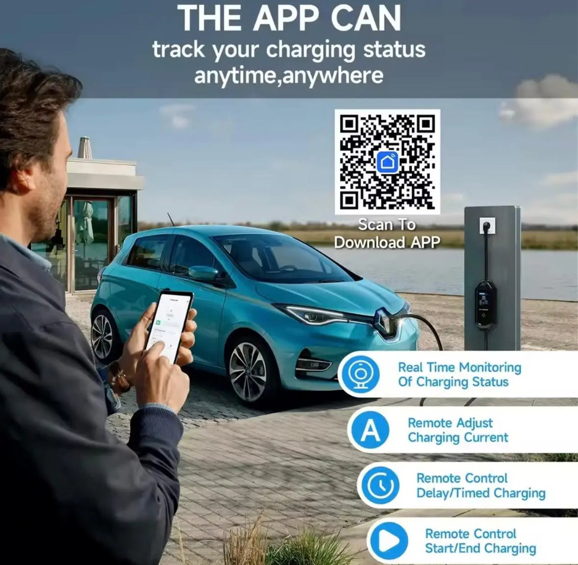 Cargador Portátil Para Auto Eléctrico 3500w Tipo 2 / Wifi thor insumos