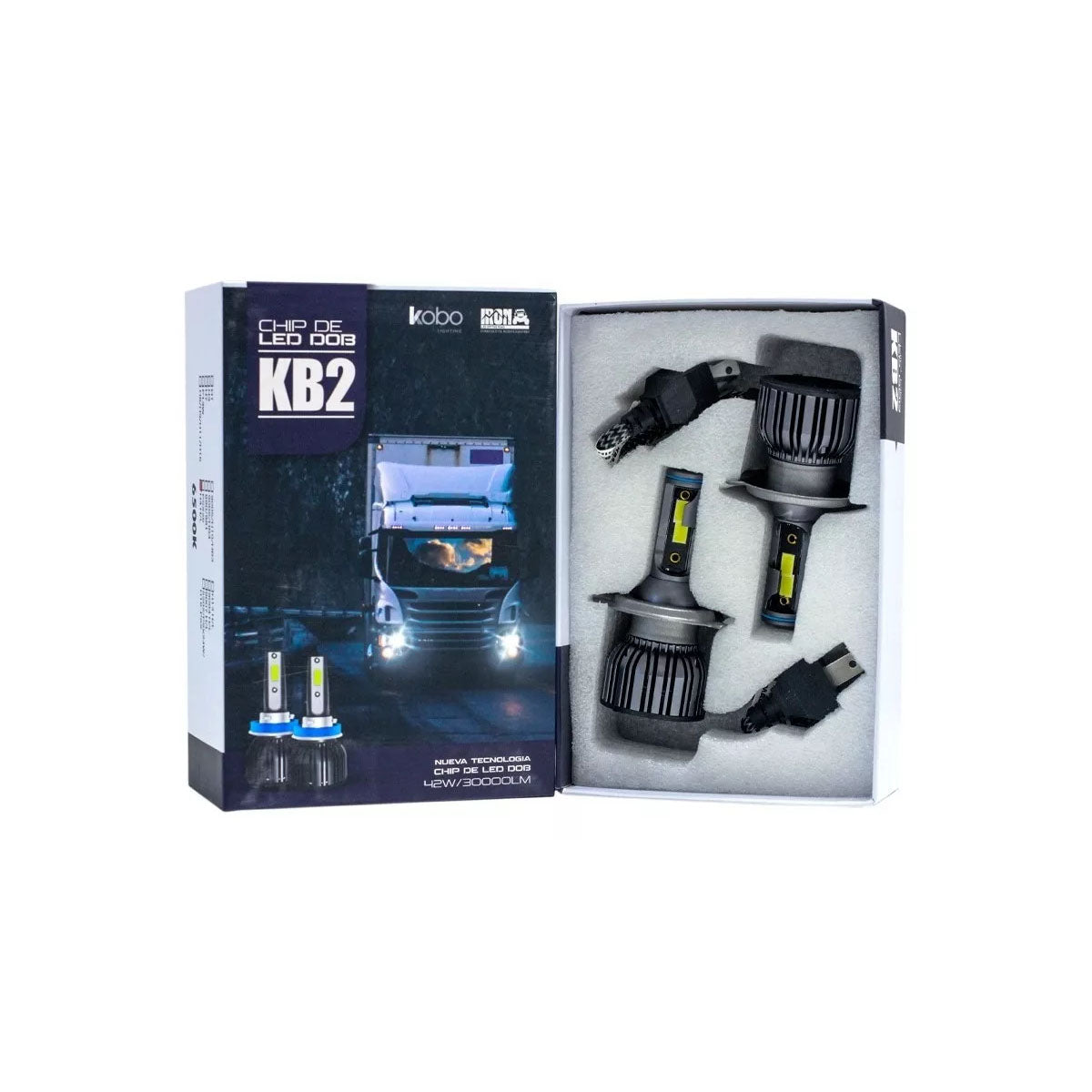 Kit Ampolletas Turbo Led Kb2 Dakar 12v 24v 30.000lm