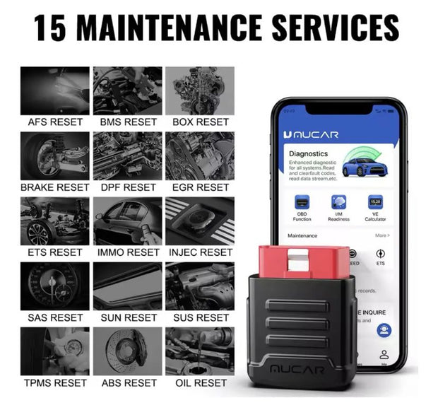 Escáner Multimarca Thinkcar Mucar Bt200 Pro