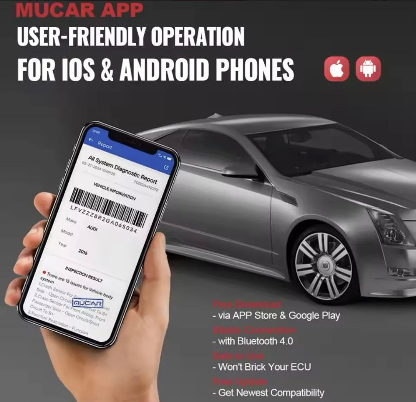 Escáner Multimarca Thinkcar Mucar Bt200 Pro