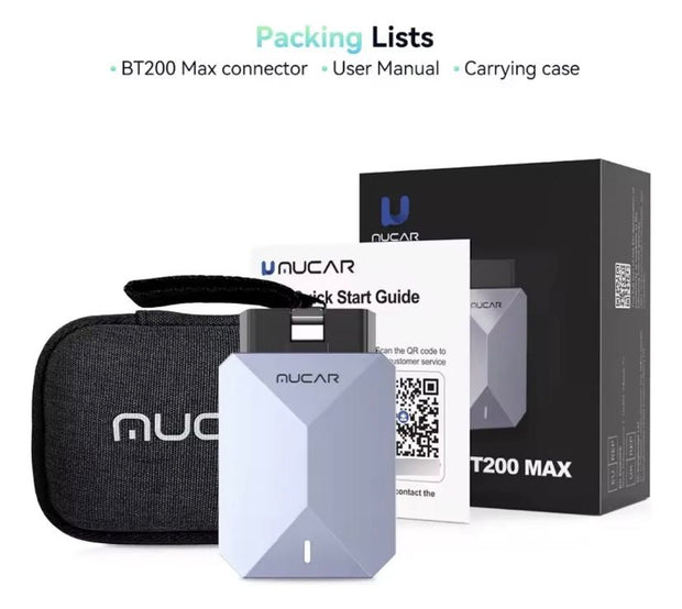 Escáner Mucar Bt200 Max Can FD Bidireccional +15 Reinicios