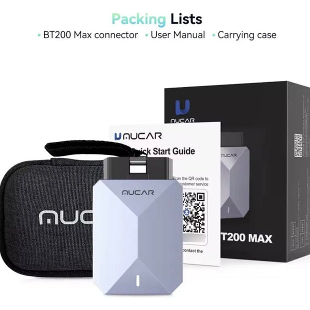 Escáner Mucar Bt200 Max Can FD Bidireccional +15 Reinicios