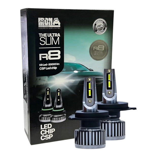 Ampolletas Turbo Led Ultra Slim 30.000lm Iron Dakar R8