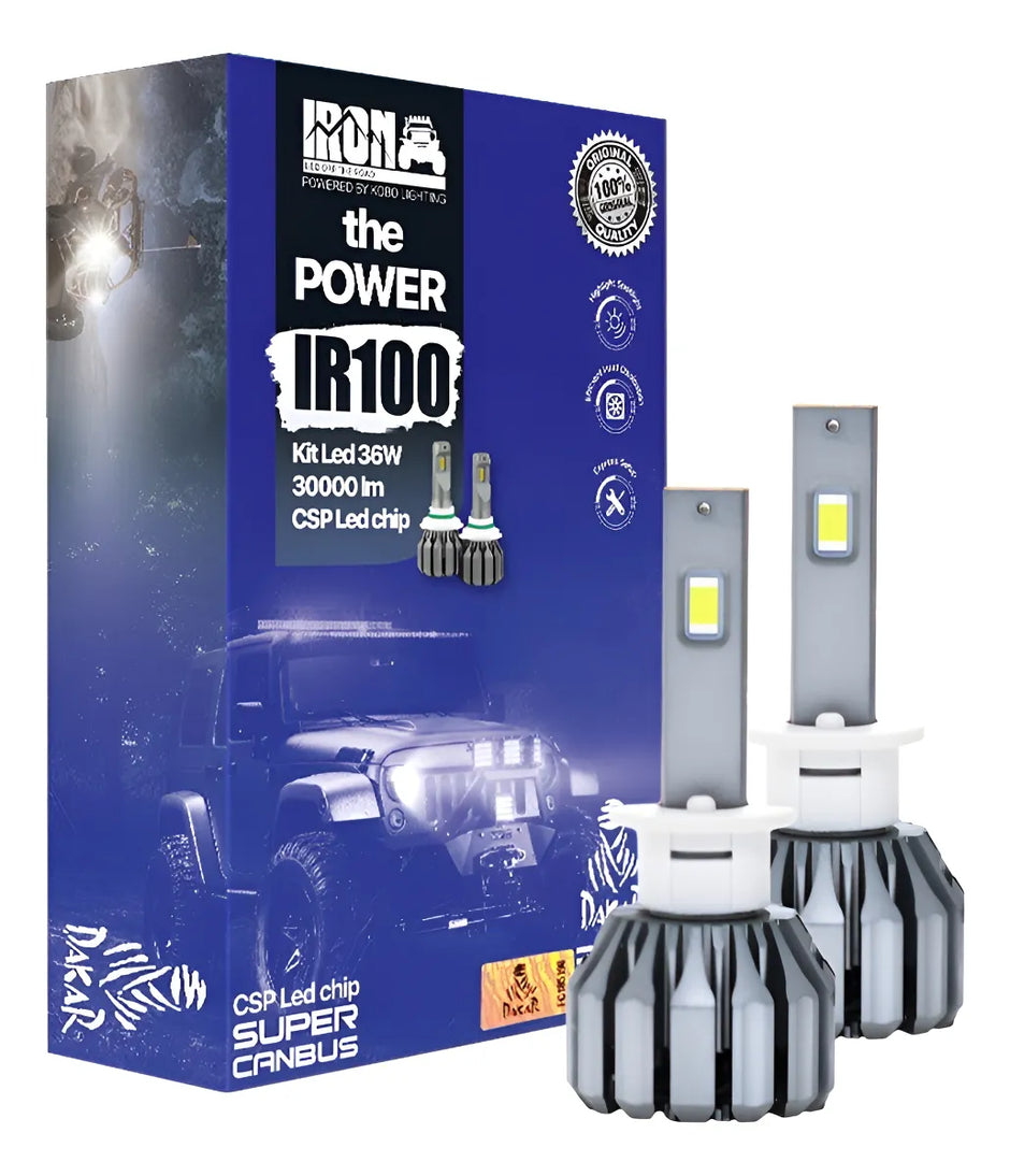 Kit Ampolletas Iron Ir100 2p Blanco Frío | Sistema CANBUS