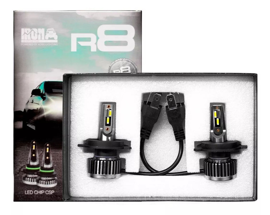 Ampolletas Turbo Led Ultra Slim 30.000lm Iron Dakar R8