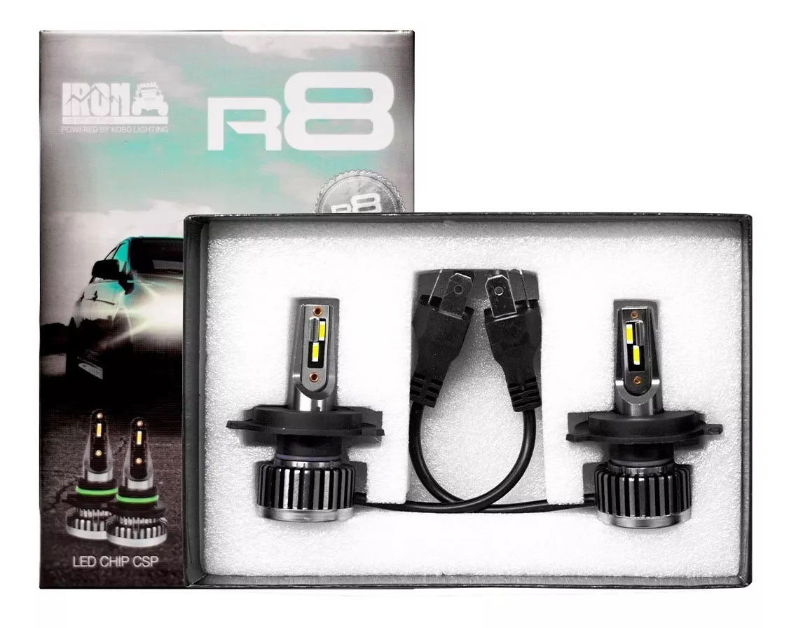 Ampolletas Turbo Led Ultra Slim 30.000lm Iron Dakar R8