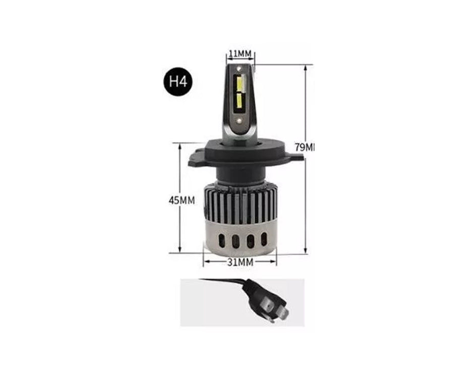 Ampolletas Turbo Led Ultra Slim 30.000lm Iron Dakar R8