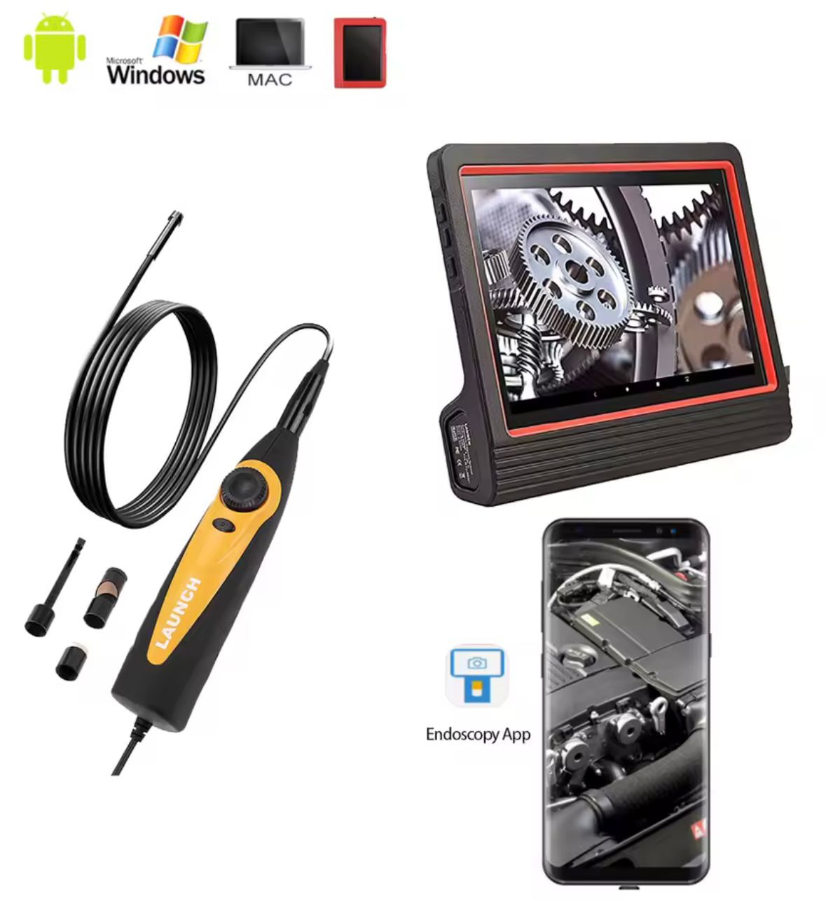 Cámara de Inspección LAUNCH Videoscope HD