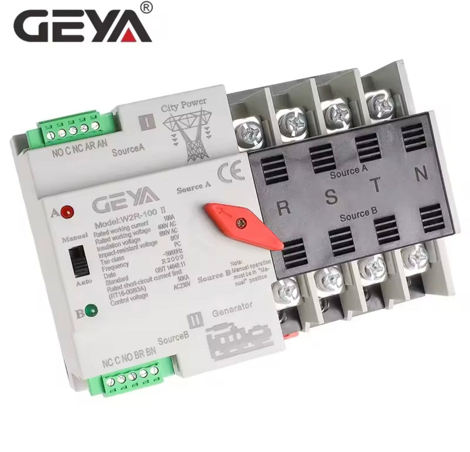 Interruptor Transferencia Automática Mini ATS GEYA